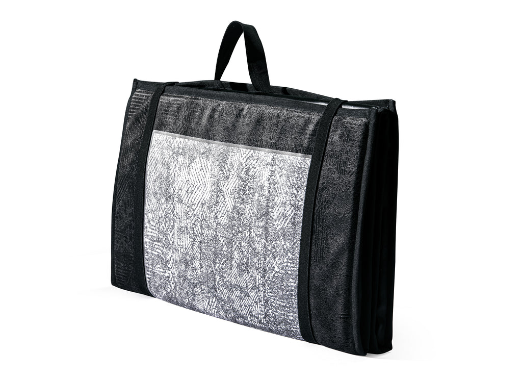 Black Backrest Prayer Mat for Masjid | Urban Rugs