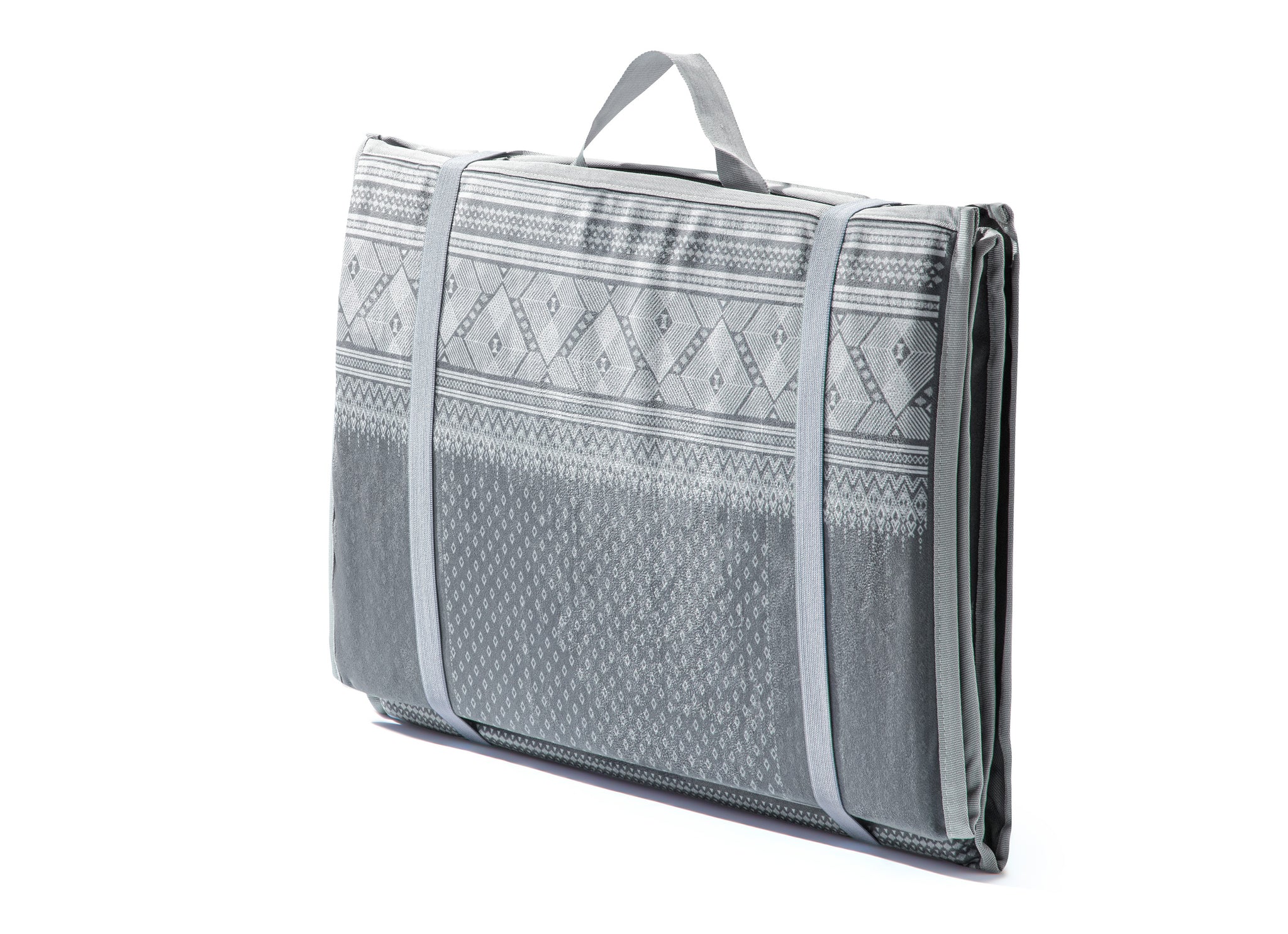 Classical Grey Backrest Prayer Mat | Urban Rugs