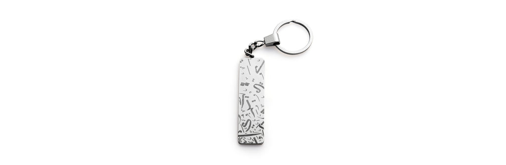 gray keychain from workaholic islamic gift box