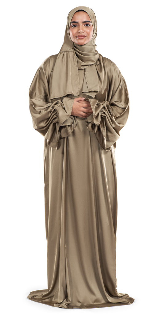 Sand Satin Islamic Prayer Wear | Urban Rugs