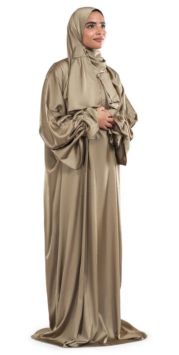 Sand Satin Islamic Prayer Wear | Urban Rugs