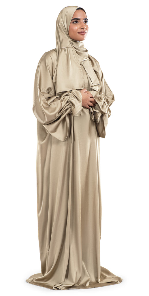 Sand Satin Islamic Prayer Wear | Urban Rugs