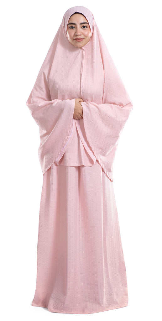 Pink Minimal Islamic Prayer Wear | Urban Rugs