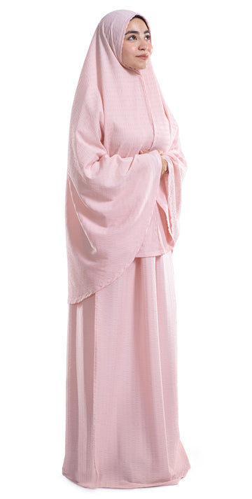 Pink Minimal Islamic Prayer Wear | Urban Rugs