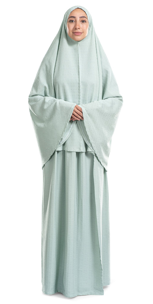 Mint Green Minimal Islamic Prayer Wear | Urban Rugs