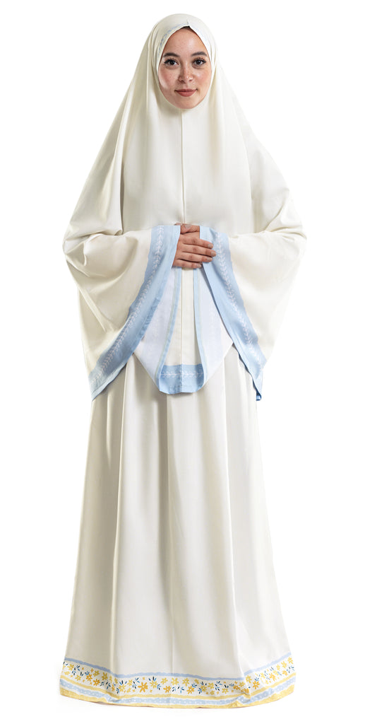 Yellow jilbab for praying | Urban Rugs