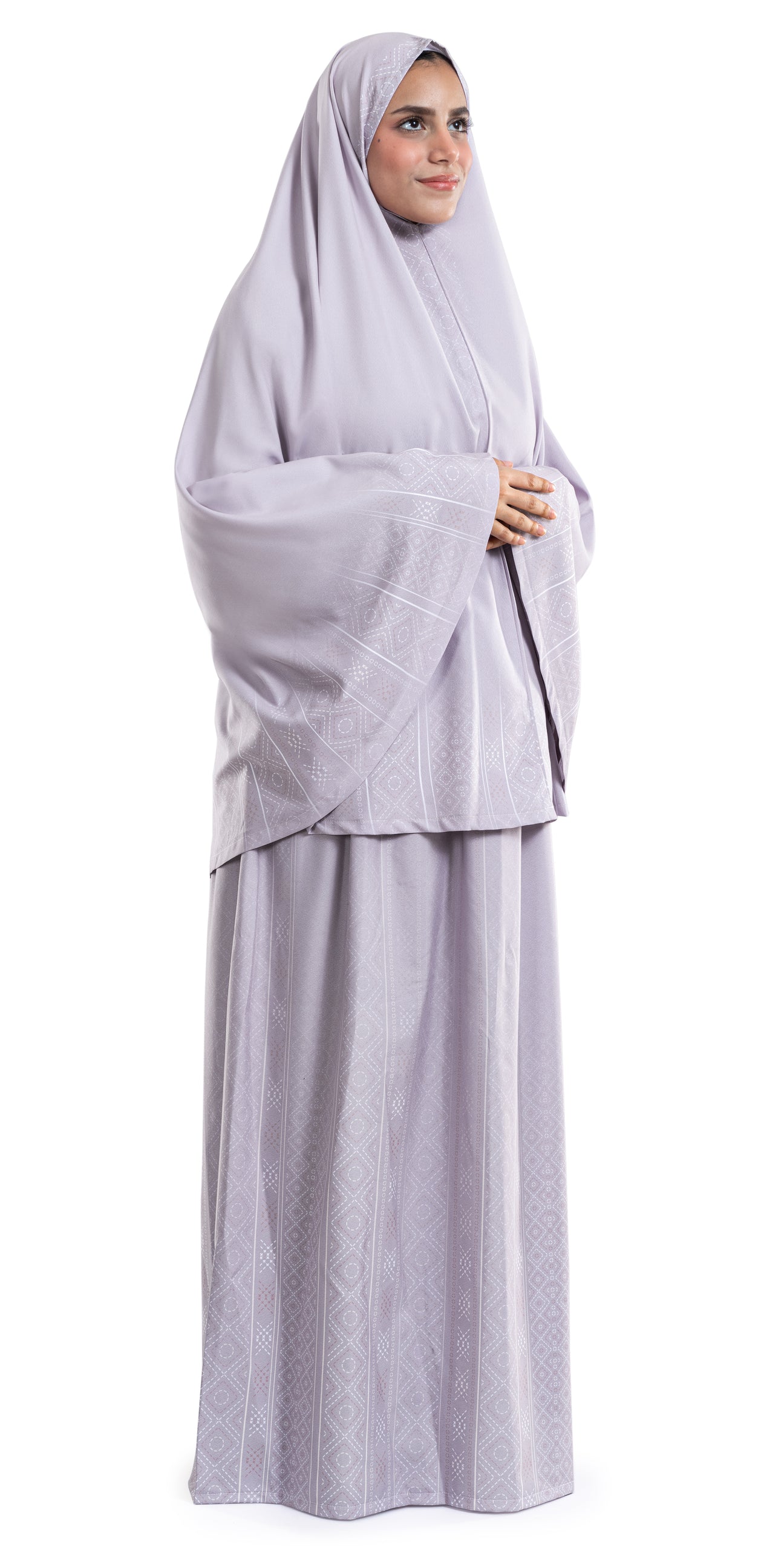 Urban Rugs purple prayer dress with attached hijab