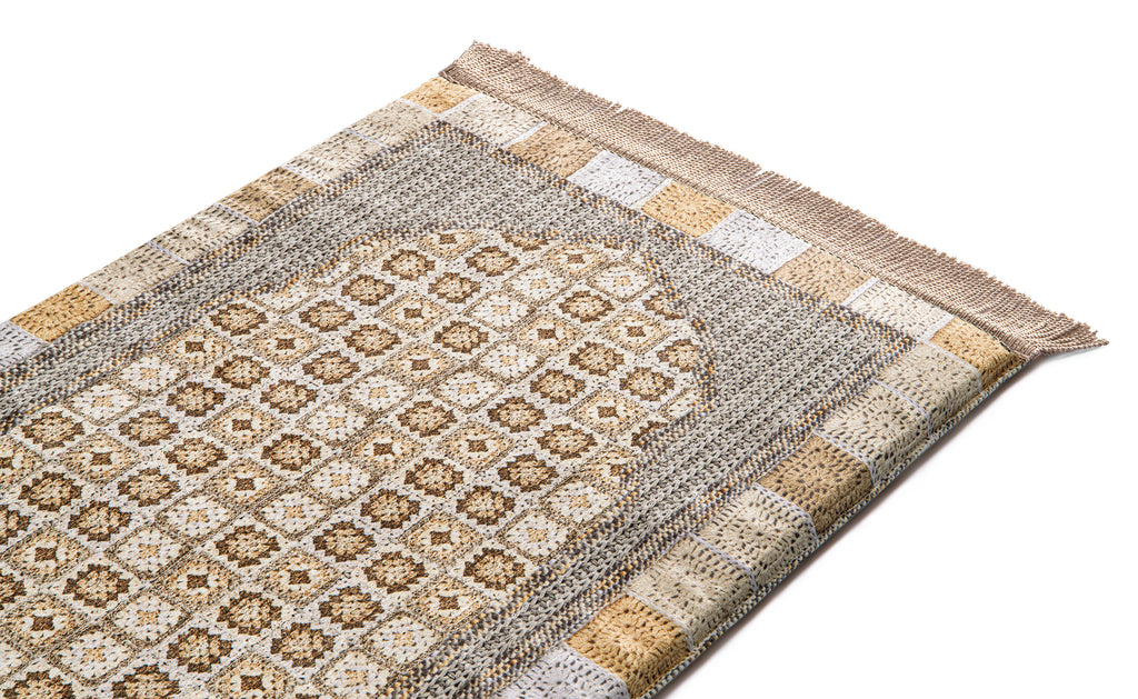  Brownish Croshet Medical Prayer Mat | Urban Rugs