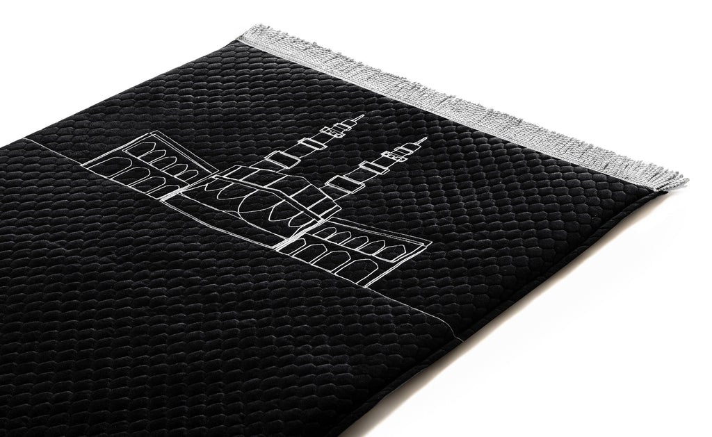 Midnight Memory Foam Medical Prayer Mat | Urban Rugs