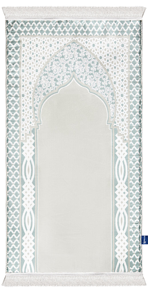 royal woven imperial greenish prayer sejadah | Urban Rugs