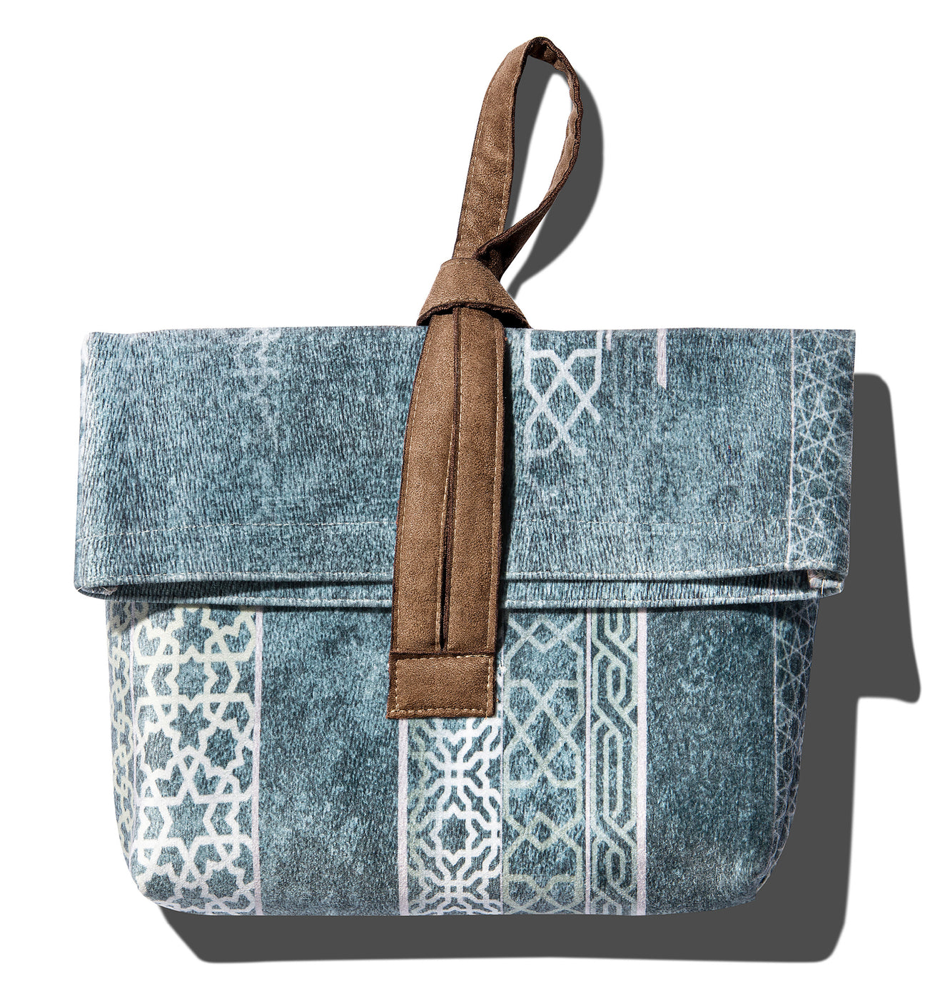 blue islamic travel prayer matt | Urban rugs