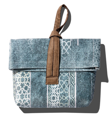 blue islamic travel prayer matt | Urban rugs