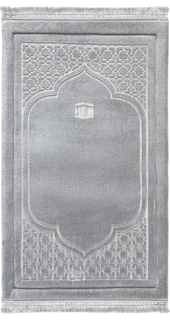 Greyish Emboss Prayer Mat | Urban Rugs