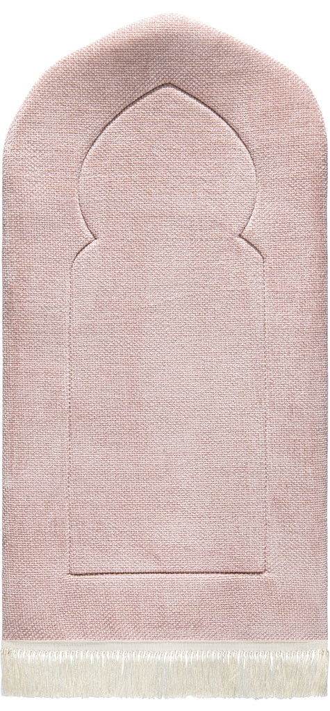 Rosy Arched Plain Prayer Mat | Urban Rugs
