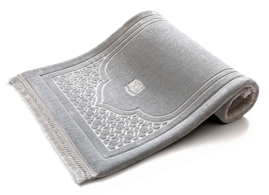 Greyish Emboss Prayer Mat | Urban Rugs
