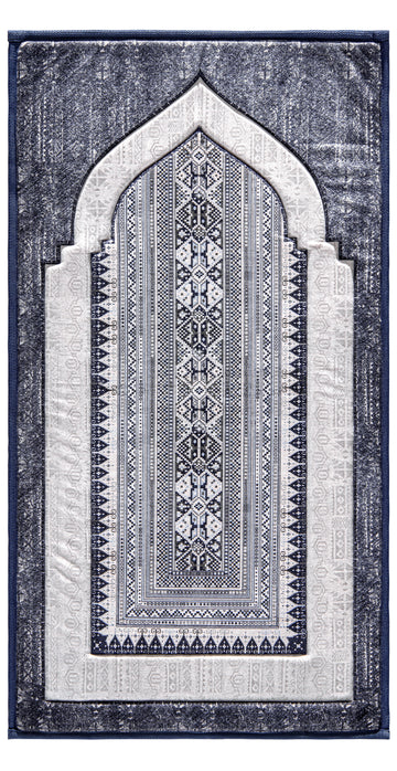  Arabian Islamic Navy Padded Sejadah for Prayers | Urban Rugs