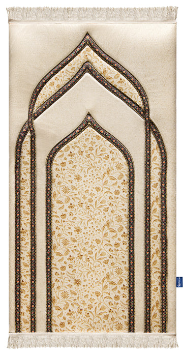 Golden Blossom Premium Prayer Mat 
| Urban Rugs