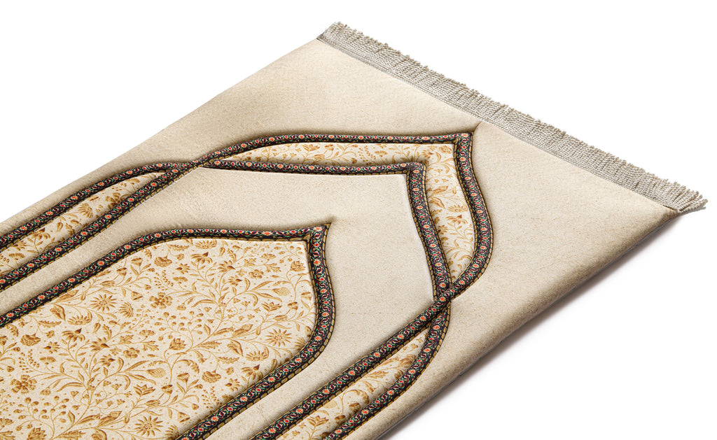 Golden Blossom Premium Prayer Mat 
| Urban Rugs
