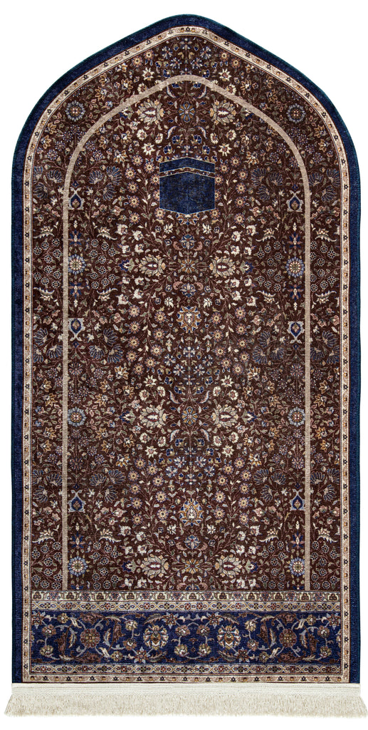 Arched Ka'ba Unpadded Prayer Mat | Urban Rugs