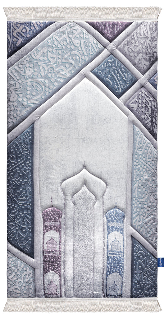 Arabic Calligraphy Velvet Islamic Prayer rugs | Urban Rugs