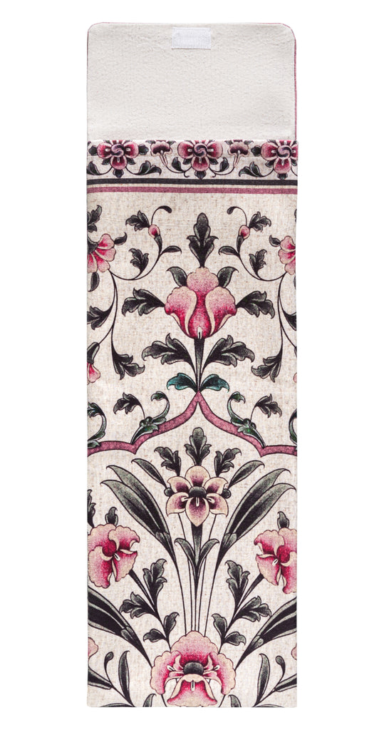 pink green floral portable prayer musallah | Urban Rugs