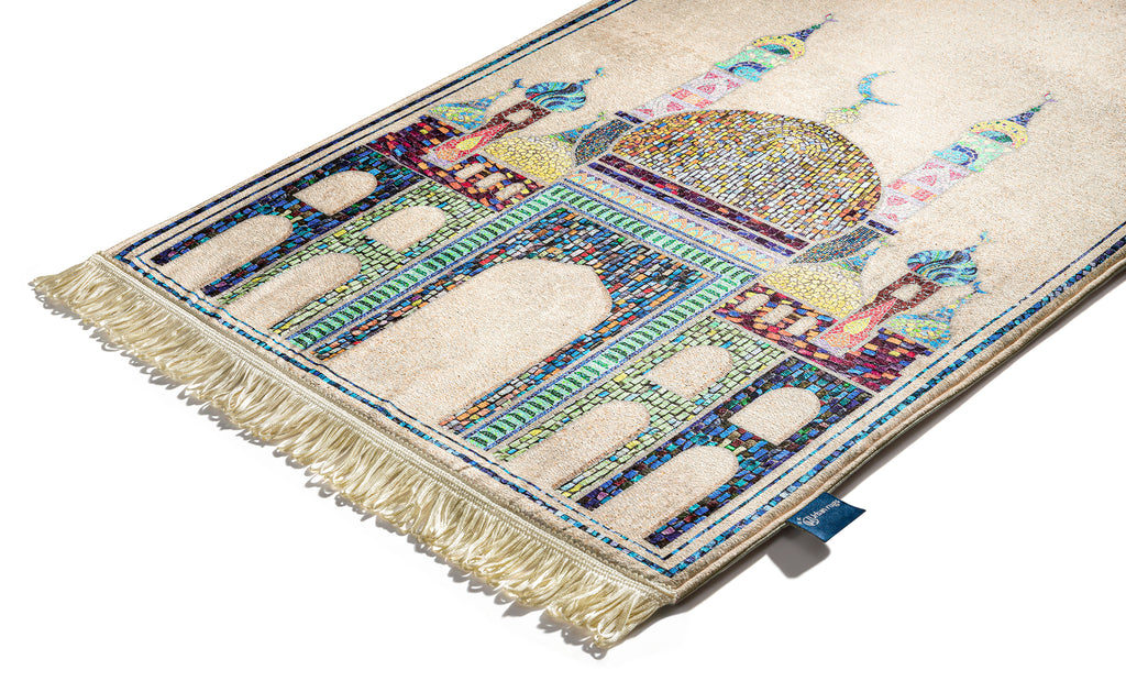 Urban Rugs Golden Mosaic Padded Prayer Mat