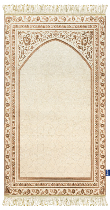 Urban Rugs Beige Cushioned Prayer Carpet